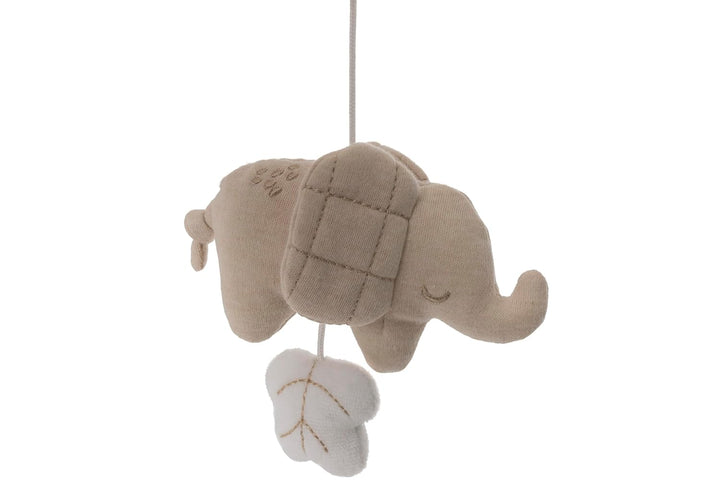 Jollein Mobile Baby – Elephant Tales – Mit Elefanten & Wolke – Weiches Baby Mobile für Babybett & La