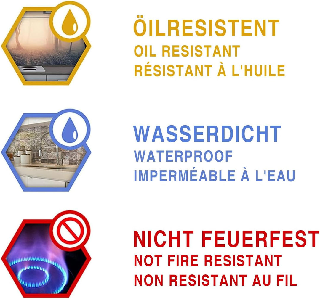 DIMEX Küchenrückwand Folie selbstklebend Abstrakte Fliesen blau | Klebefolie - Dekofolie - Spritzsch