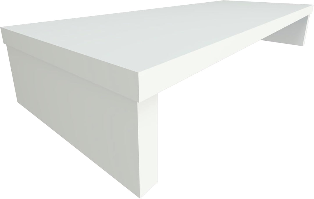 Henor Riser-Halterung für TV aus FSC® Holz 90 x 35 x 15 cm weiss Unterstützt 60 kg. 90x35x15 Weiss M