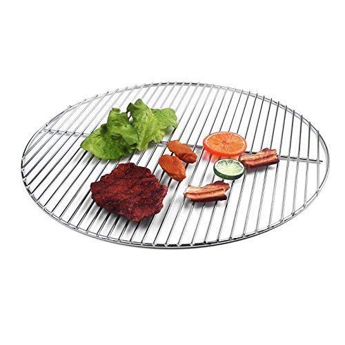 HeRo24 Grillrost 54,5 cm rund Edelstahl 6 mm Aussenring & 4 mm Auflagestäbe Kugelgrill auch Weber 57