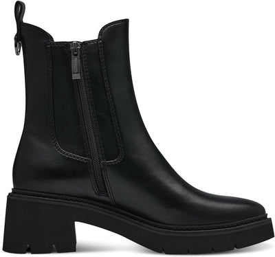 Tamaris Damen Chelsea Boots, Frauen Stiefeletten,TOUCHit-Fussbett 37 EU Schwarz, 37 EU Schwarz