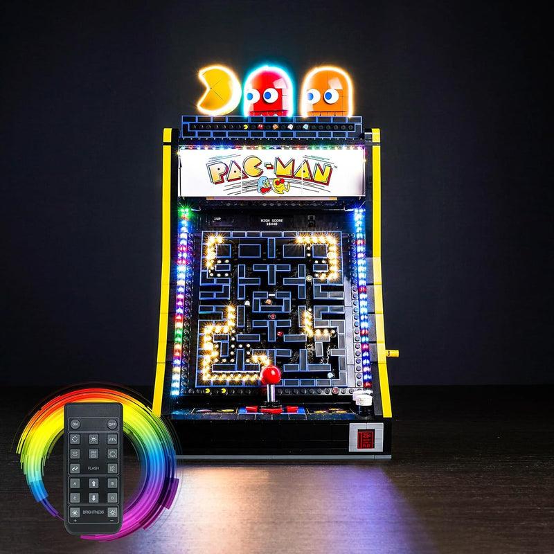 Fernbedienung Dekorationsbeleuchtungsset für Lego 10323 PAC-Man Arcade (Nicht Lego), Licht-Kit für L