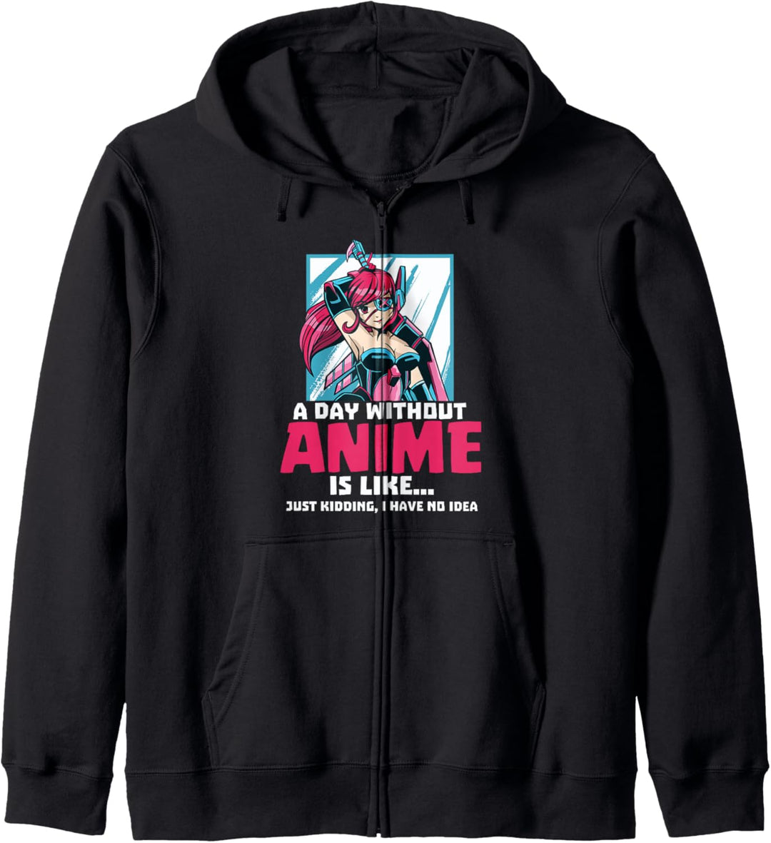 Anime Aesthetic Girl Japanisch Ein Tag ohne Anime ist wie Kapuzenjacke