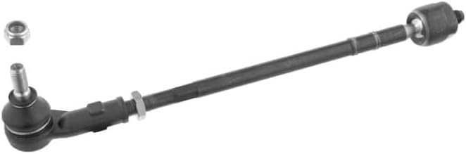 febi bilstein 24258 Spurstange mit Endstück und Sicherungsmutter , 1 Stück Vorderachse links, Vorder