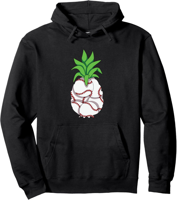 Pineapple Fruit Out Of Baseballs Baseball Pullover Hoodie