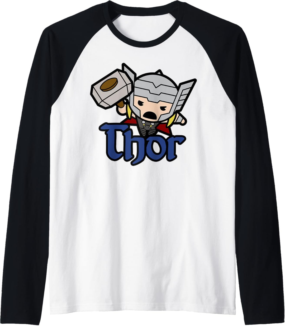 Marvel Thor The Mighty Kawaii Cute Jump Raglan