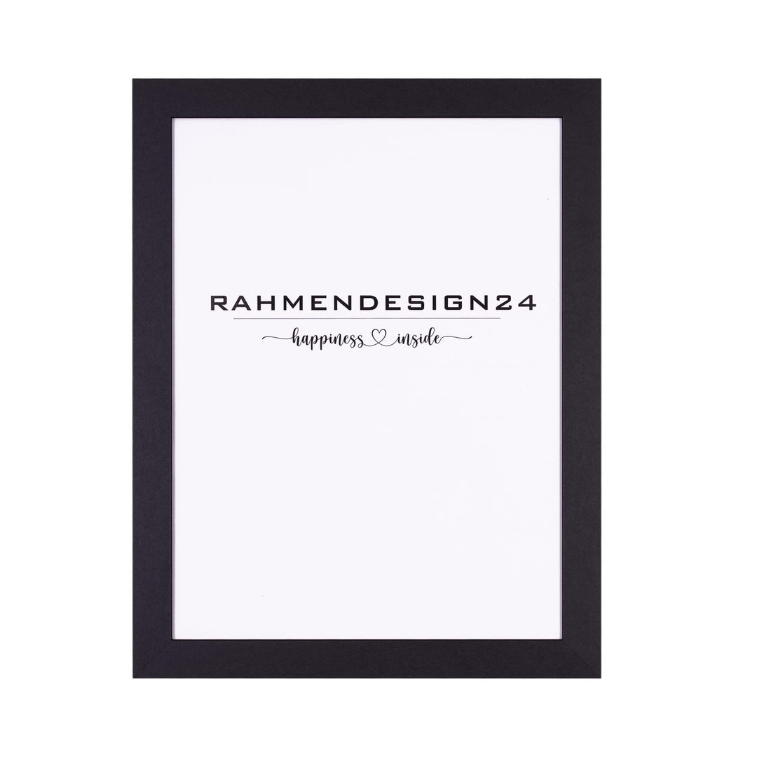 Rahmendesign24 Bilderrahmen Milano 60x60 Schwarz (matt) Fotorahmen, Wechselrahmen, Posterrahmen, Puz