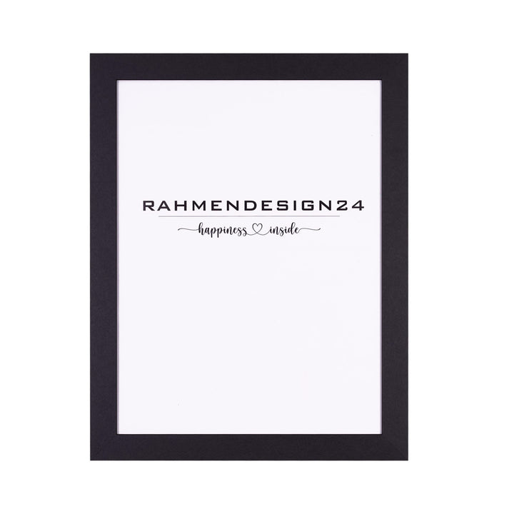 Rahmendesign24 Bilderrahmen Milano 60x60 Schwarz (matt) Fotorahmen, Wechselrahmen, Posterrahmen, Puz