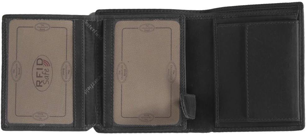 The Chesterfield Brand Leder Portemonnaie Schwarz Carl RFID Safe