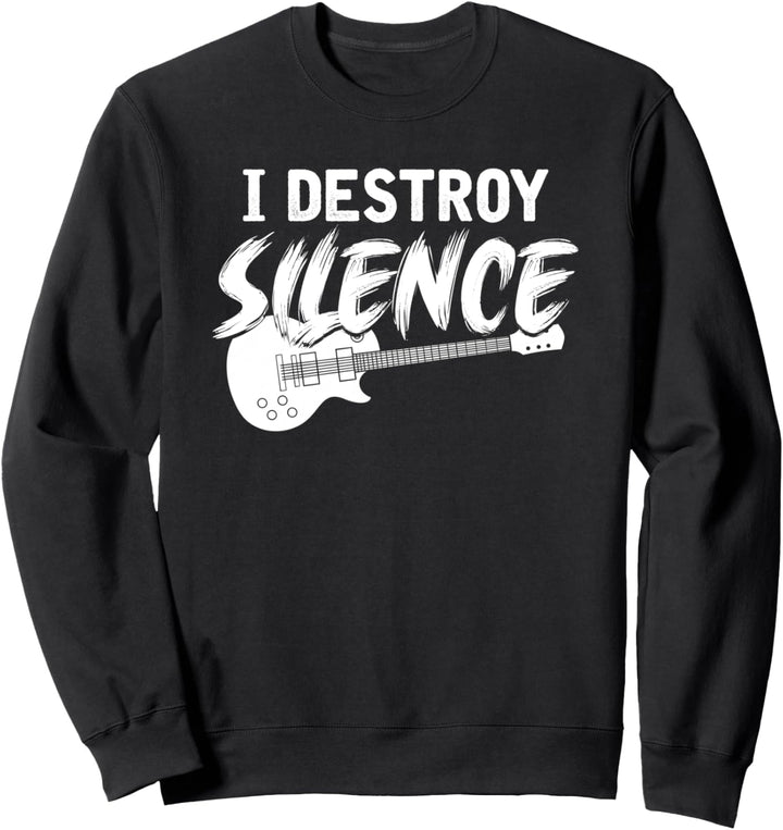 Rock Musiker Musik Gitarrist Lustiges Gitarre Sweatshirt