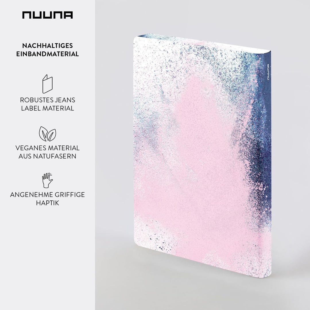 Nuuna Notizbuch A5+ | Composition L - Splash | Dotted Journal | 3,5mm Punktraster | 256 nummerierte