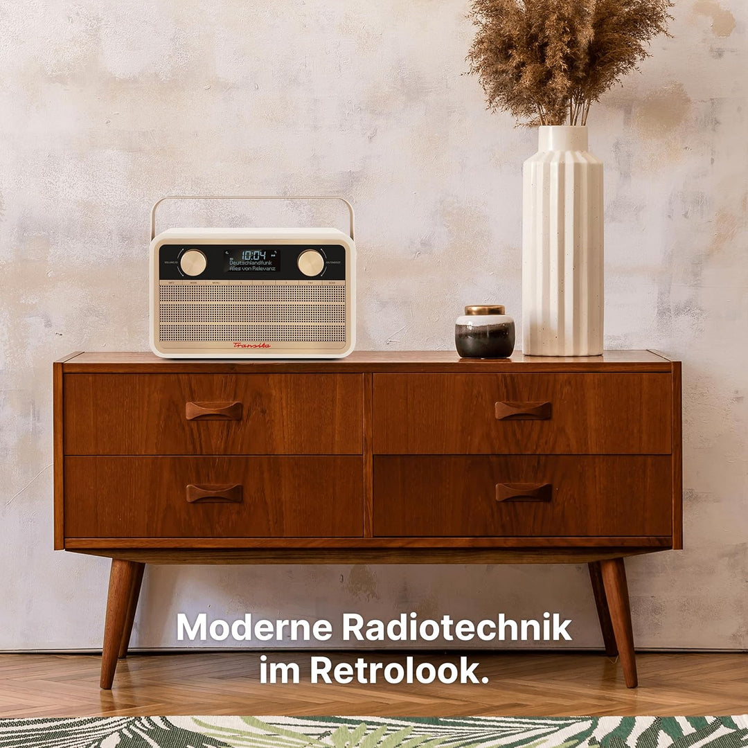 TechniSat Transita 120 tragbares DAB Radio (DAB+, UKW, 24 Stunden Akku, Aux In, Wecker, 2 Weckzeiten