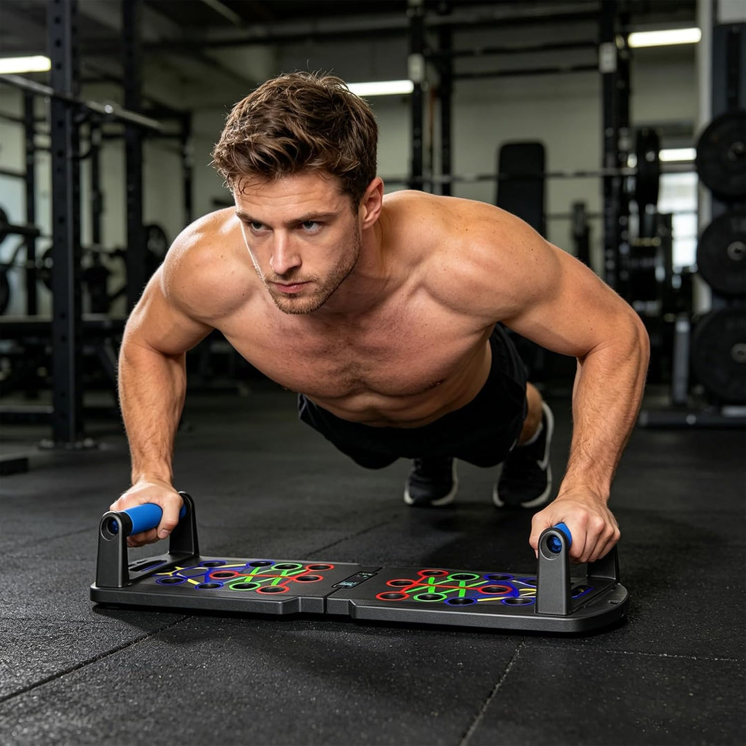 Hochschiebbares Brett, tragbare Multifunktions-abnehmbare 14-in-1-Liegestützstange, Krafttraining Li