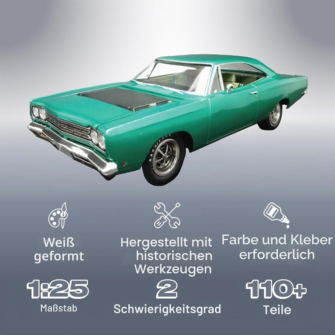 AMT 1968 Plymouth Road Runner Massstab 1:25 Modellbausatz
