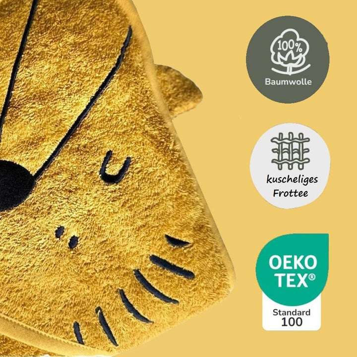 Familando Kapuzenhandtuch mit Ohren für Babys und Kleinkinder 0-4 Jahre · Frottée Handtuch für Neuge