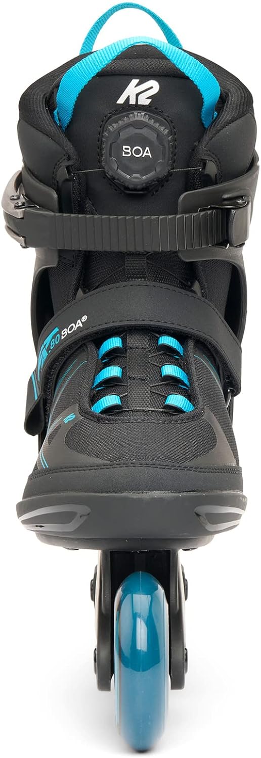 K2 Herren F.i.t. 80 Boa Inline Skates EU: 42.5 (UK: 8.5 / US: 9.5) black - blue, EU: 42.5 (UK: 8.5 /