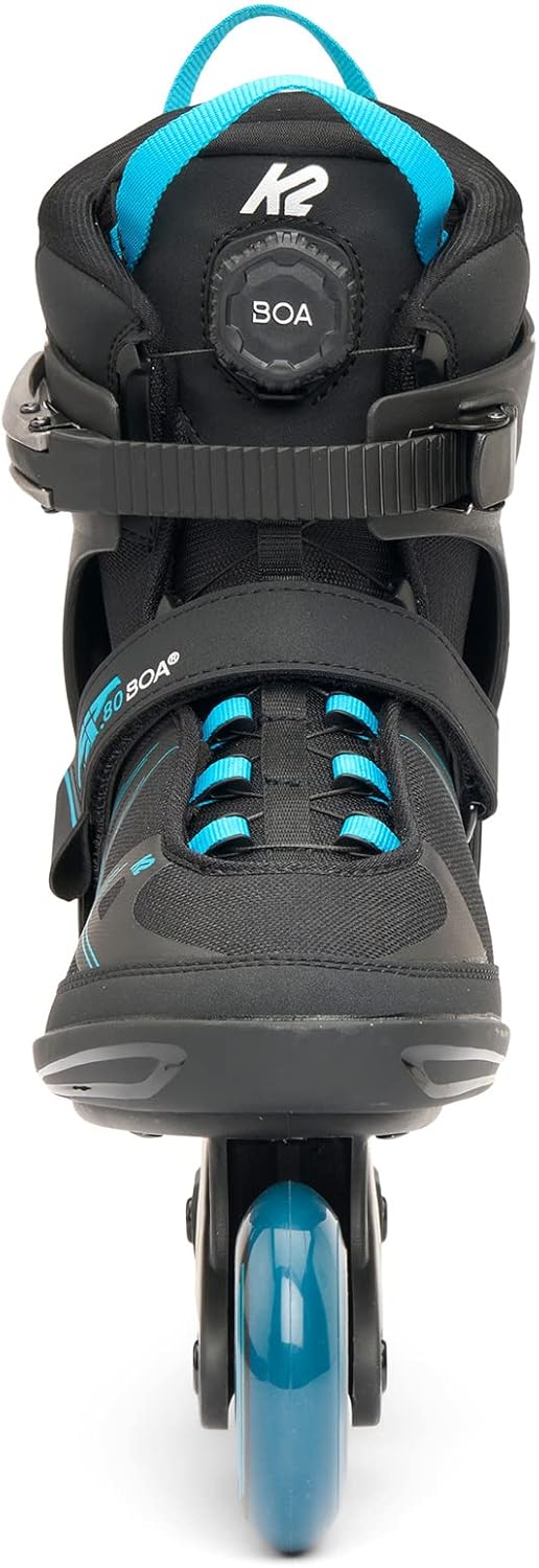K2 Herren F.i.t. 80 Boa Inline Skates EU: 43.5 (UK: 9 / US: 10) black - blue, EU: 43.5 (UK: 9 / US: