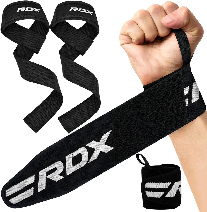 RDX Handgelenk Bandagen Mit Zughilfen Krafttraining, 60CM, 5mm Gepolstert Gewichtheben Handgelenksch