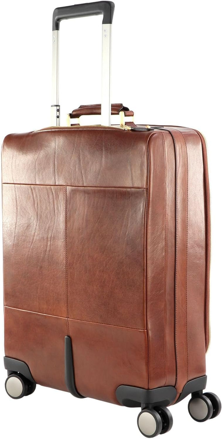 The Bridge Viaggio 4-Rollen Kabinentrolley Leder 53 cm