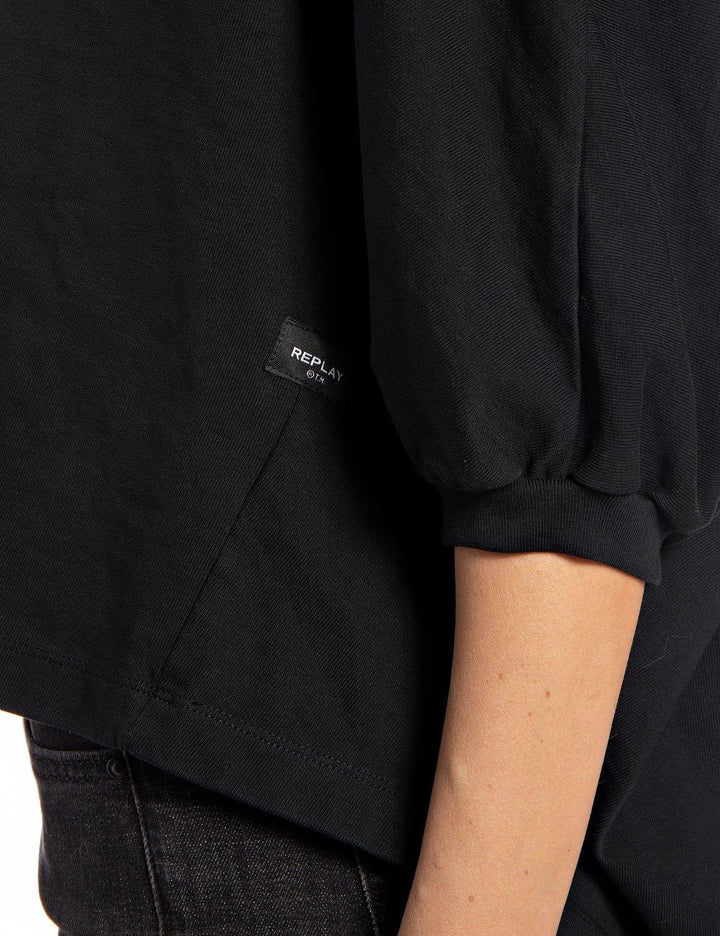 Replay Damen T-Shirt S 098 Black, S 098 Black