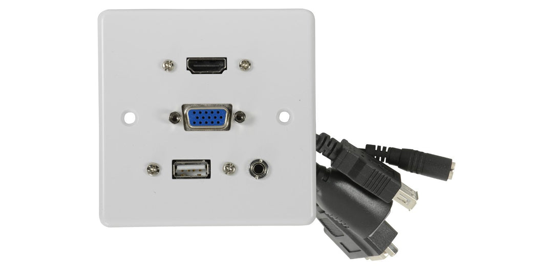 AVLink 3,5 mm HDMI VGA USB Wanddose