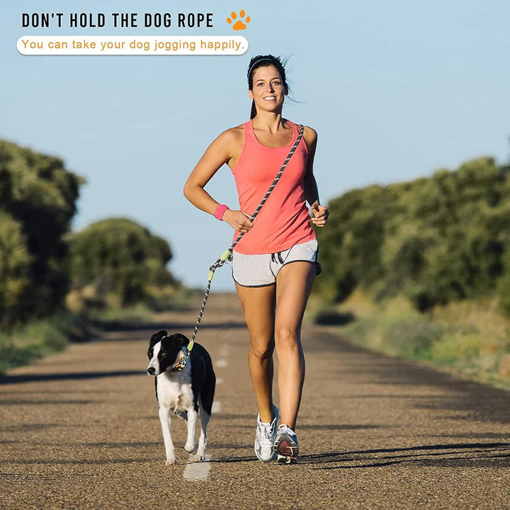 Hands Free Hundeleine für grosse 220cm Seil Crossbody Hundeleine Reflektierend für grosse mittlere k