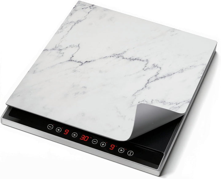 WENKO Abdeckmatte Mod. Marmor Schutzmatte Küche Vinylmatte hitzebeständig PVC 60x52 cm Mehrfarbig fü