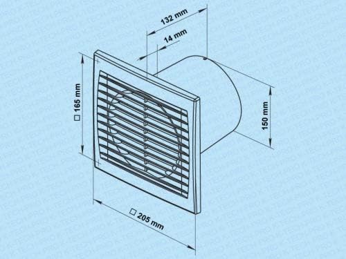 Wandventilator SILENT pro Badventilator Kleinraumventilator