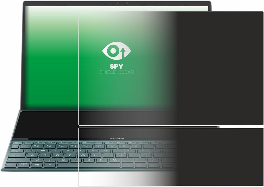 upscreen Anti-Spy Blickschutzfolie für ASUS ZenBook Duo 14 UX482 Privacy Screen Displayschutz-Folie