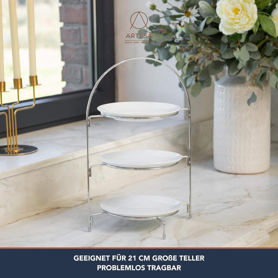 Artesà Dreistöckige Etagere, 29 x 19,5 x 43 cm, in Geschenkbox
