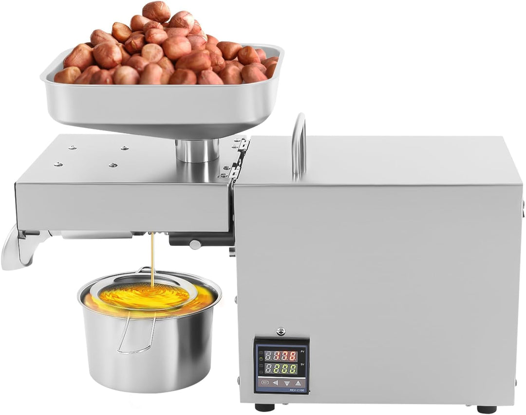610W automatisch elektrische ölpresse, 220V edelstahl ölpresse mit temperaturregelung, bis zu 45% Öl