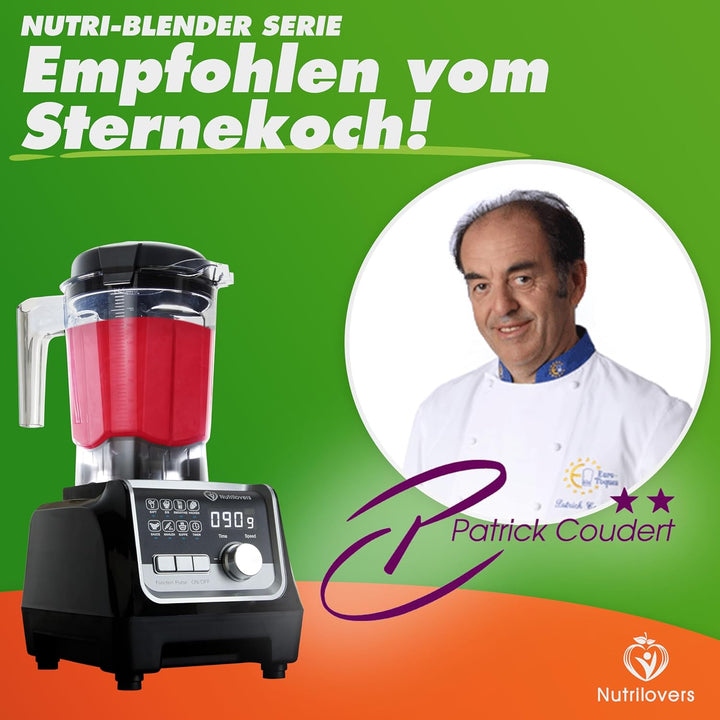 NUTRI-BLENDER MAX+ Hochleistungsmixer 2000W Standmixer Smoothie Hochleistung Smoothie-Maker Profi Mi