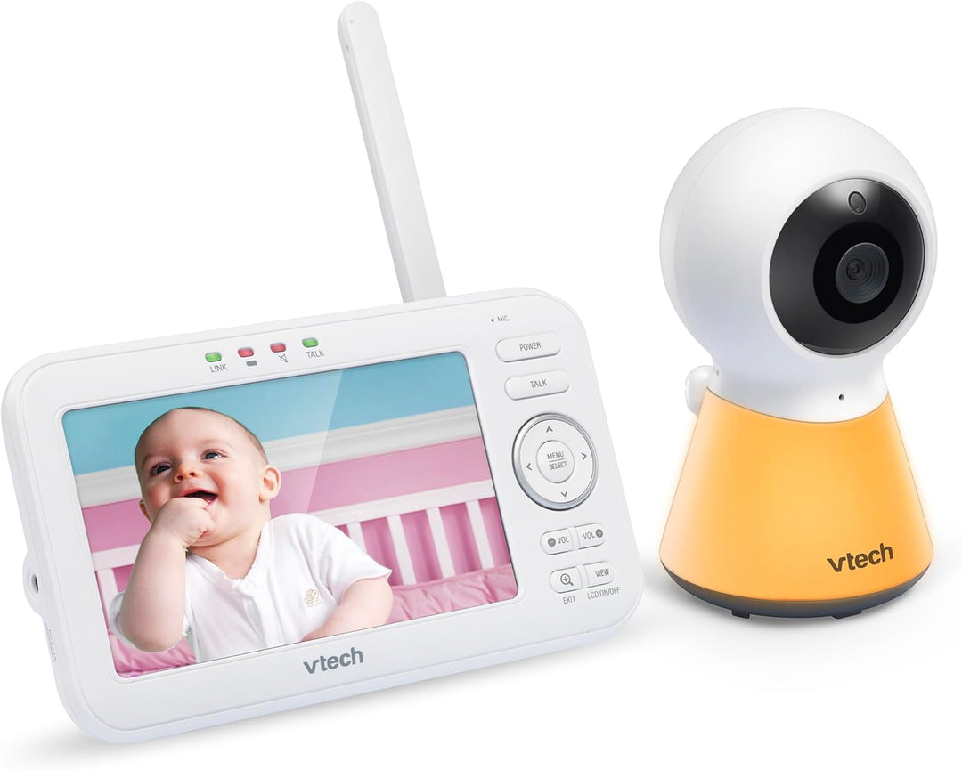 VTech Babymonitor VM5254 – Video-Babyphone mit hoher Auflösung – Klarer Sound, LCD-Farbbildschirm un