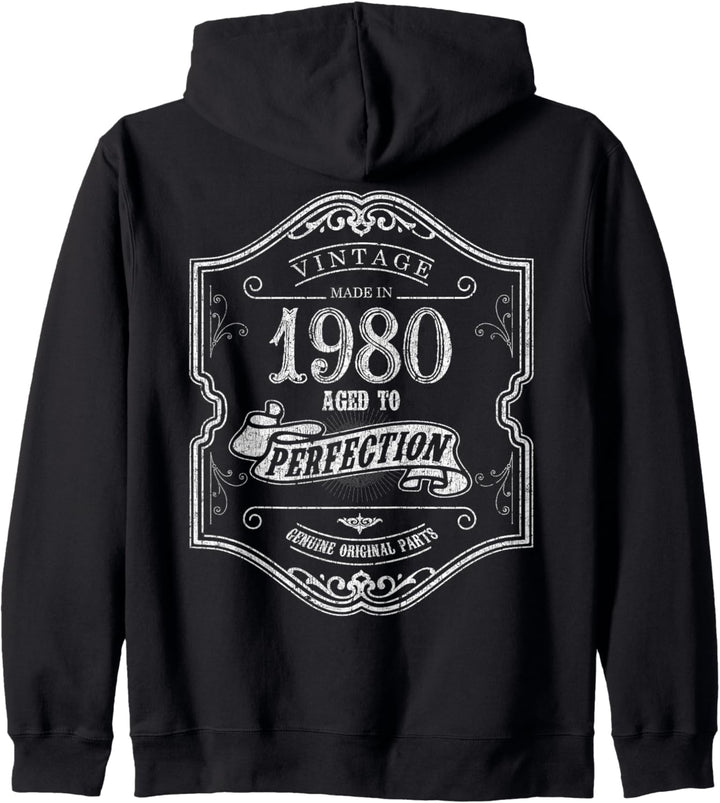 Vintage Made in 1980 Geburtstagsgeschenke 42. Geburtstag Kapuzenjacke