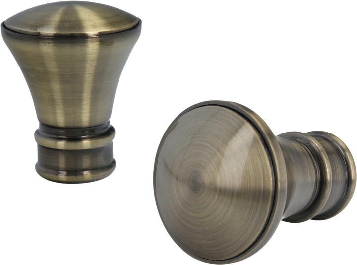 Sento 25mm Metall Gardinenstange Vorhangstange 1-läufig Messing Antik Classic 200 cm (1x200cm) PRYMA