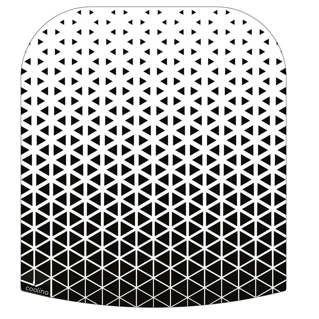 Stone4Slide coolina® Premium Gleitbrett Gleiter aus Acryl Weiss mit schwarzem Muster - passend für T