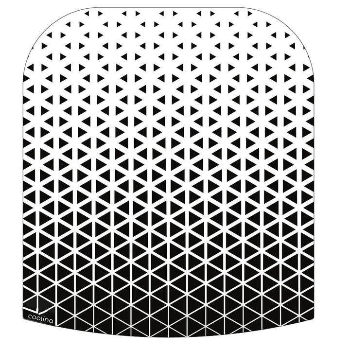 Stone4Slide coolina® Premium Gleitbrett Gleiter aus Acryl Weiss mit schwarzem Muster - passend für T