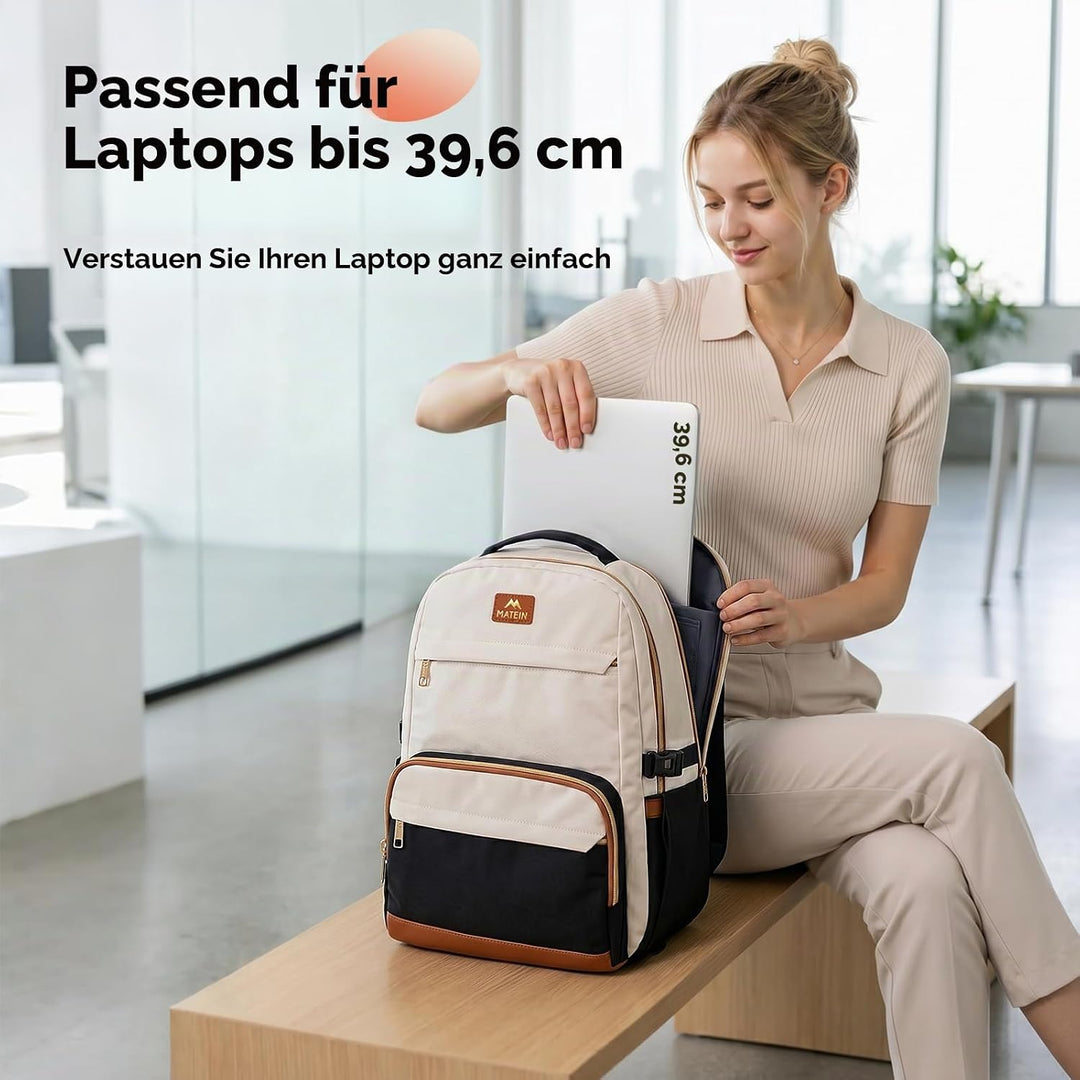 MATEIN HER Rucksack Damen Gross, Laptop Rucksack Damen, Tagesrucksäcke | Damen Rucksack mit Grossem