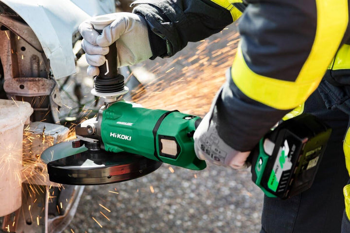HIKOKI Akku Winkelschleifer G3623DA Basic (ohne Akkus, ohne Ladegerät, 36 Volt, Schleifscheiben-Ø 23