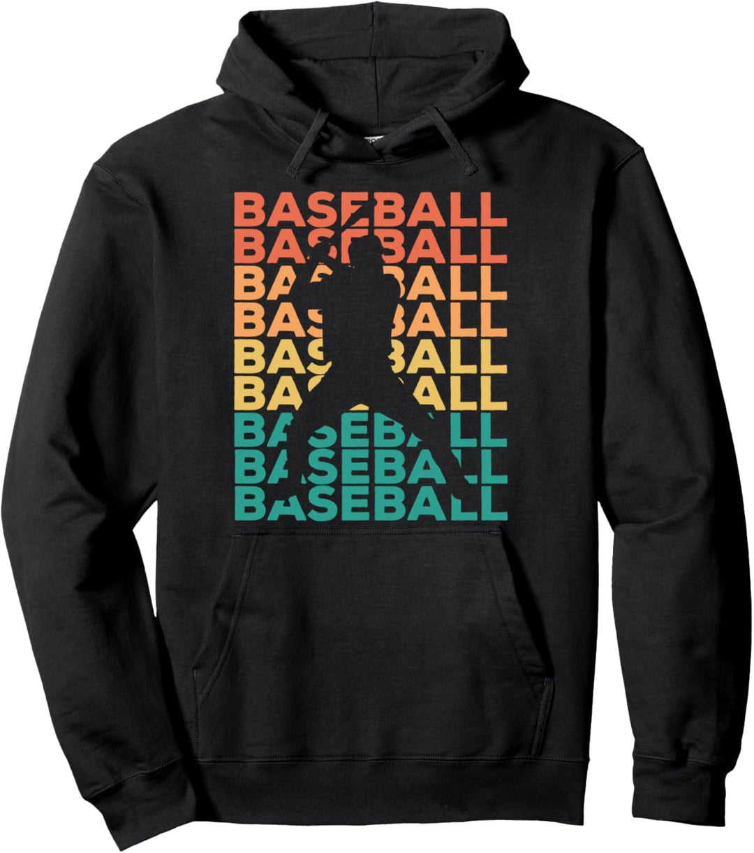 Retro Vintage Baseball Geschenk für Baseballspieler Pullover Hoodie