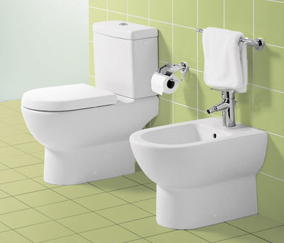 Villeroy & Boch Subway WC-Sitz, Toilettendeckel mit Absenkautomatik, abnehmbarer Toilettensitz aus b