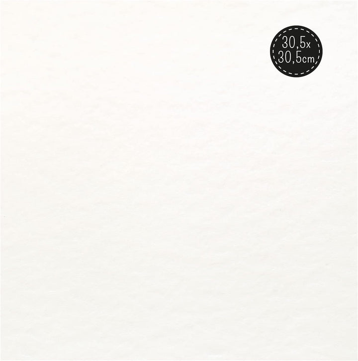 Florence Aquarellpapier texture 30,5x30,5cm 300g Wollweiss 50pcs 50 Blatt 30,5 x 30,5