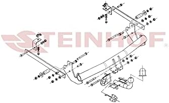 NEU Anhängerkupplung AHK Steinhof starr für Peugeot Expert II 2007-06.2016 mit 13-polig Universal-El