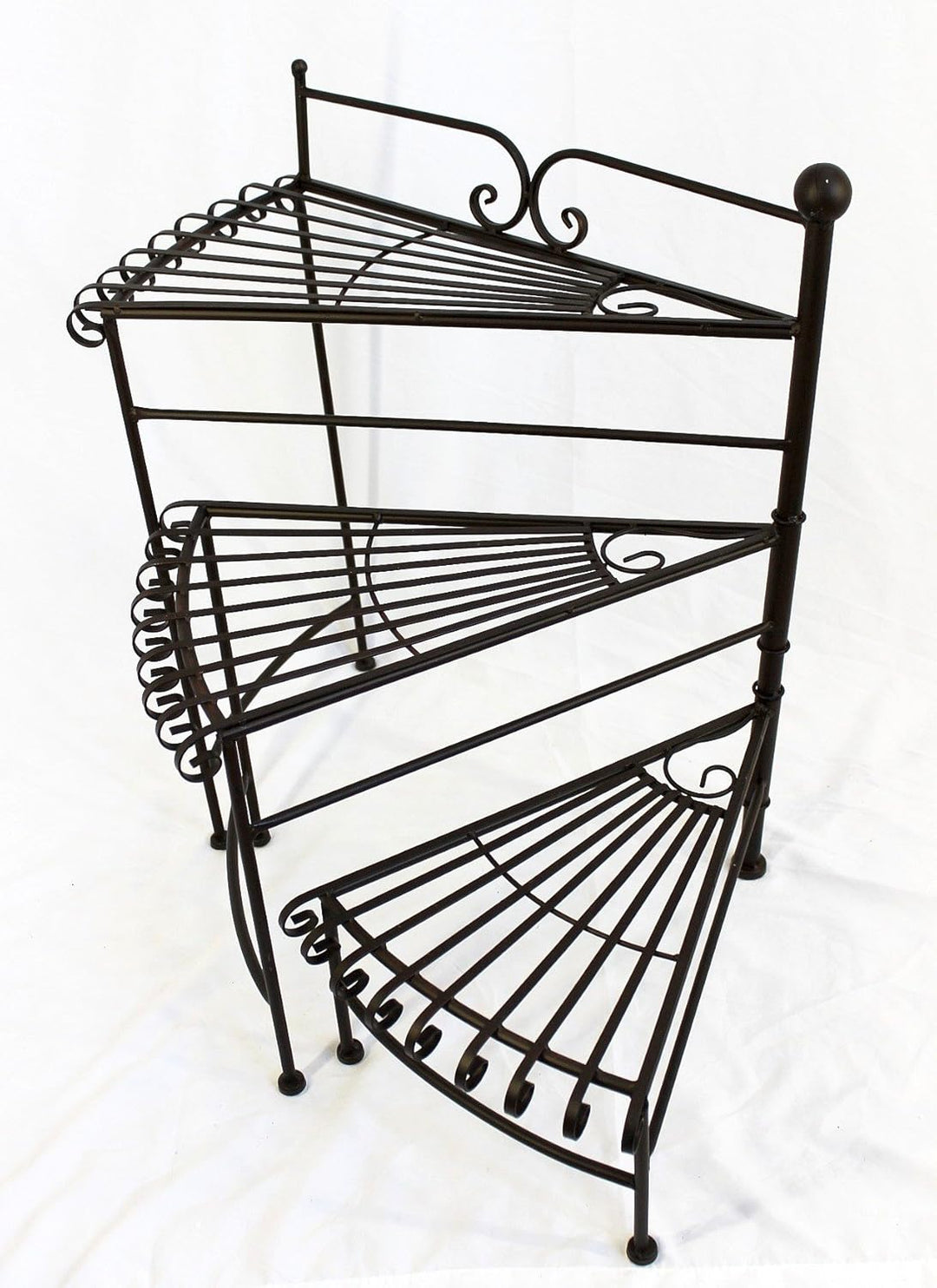 DanDiBo Blumentreppe Metall 64 cm Blumenständer mit 3 Ablagen DY11-12020 Pflanzenständer Blumenbank