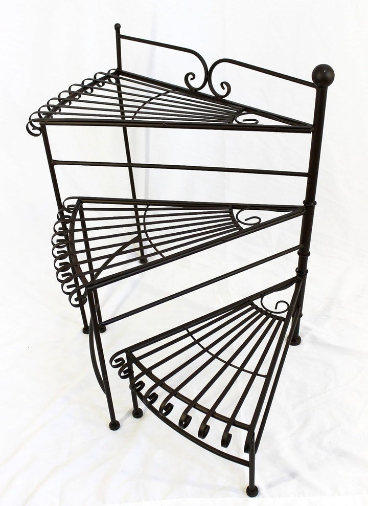 DanDiBo Blumentreppe Metall 64 cm Blumenständer mit 3 Ablagen DY11-12020 Pflanzenständer Blumenbank