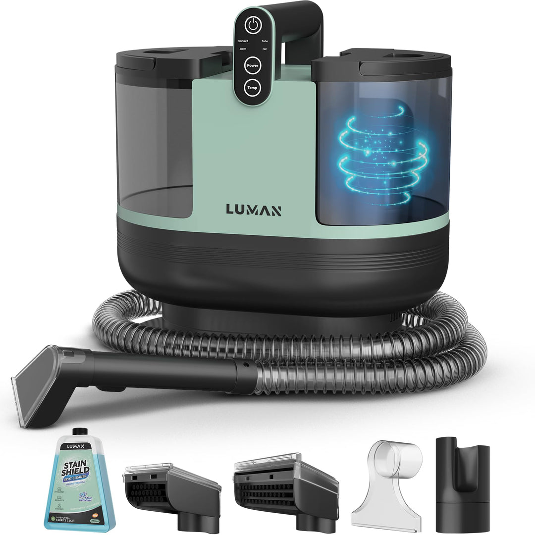 LUMAN 4 in 1 Teppichreiniger - Heizfunktion und Selbstreinigung - Fleckenreiniger - Sitzreiniger - R