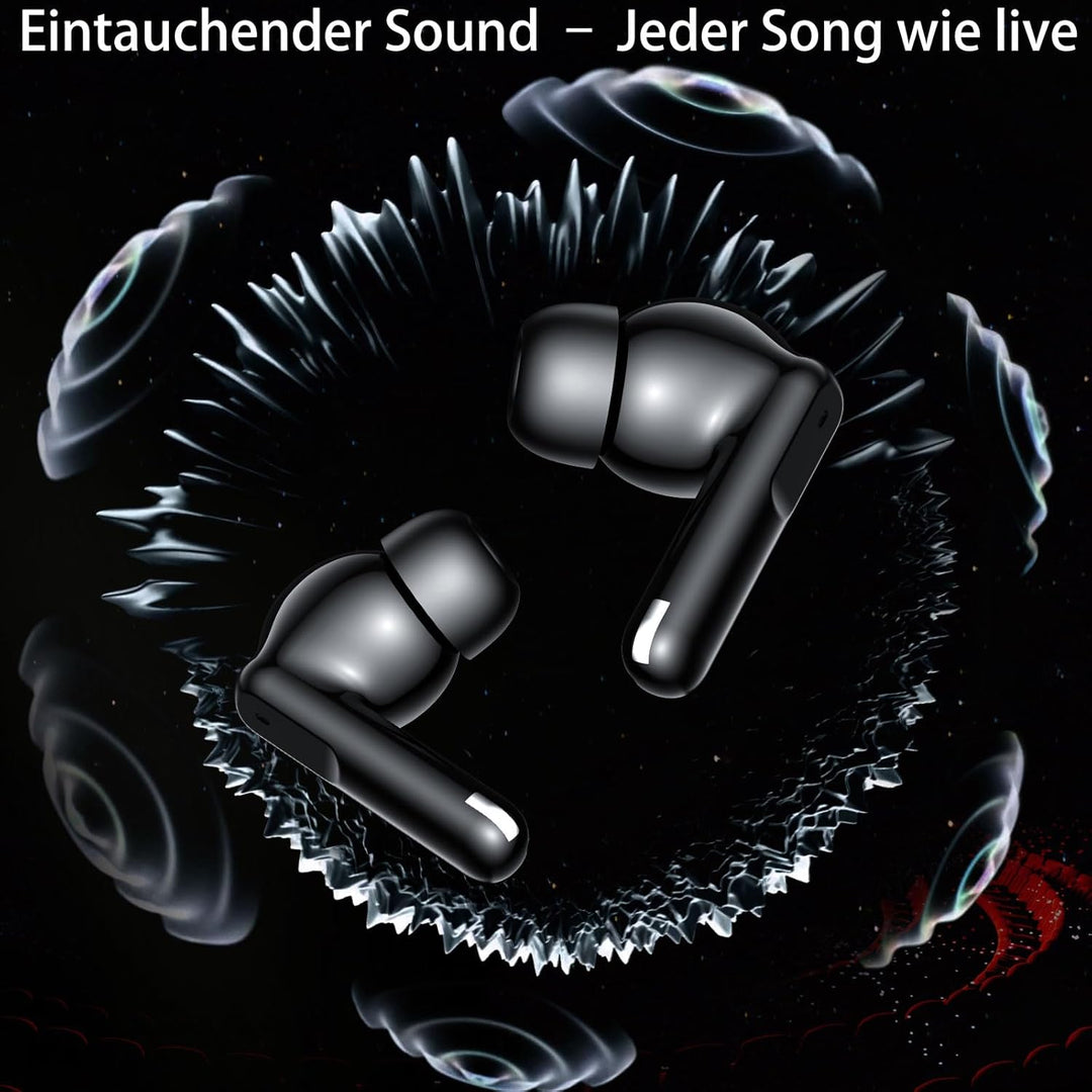 Bluetooth Kopfhörer in Ear, 6 Mikrofone ENC Noise Cancelling für Klarere Anrufe, Kopfhörer Kabellos