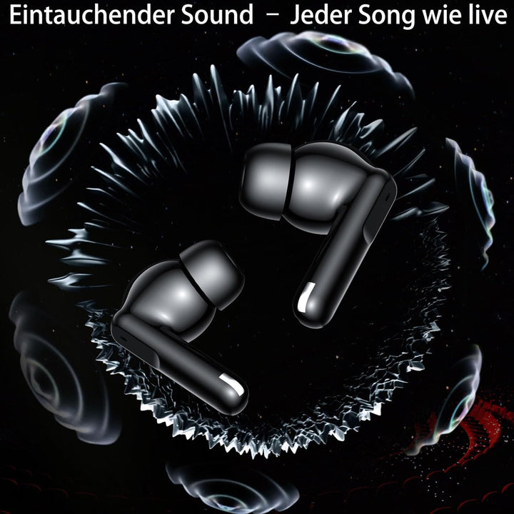 Bluetooth Kopfhörer in Ear, 6 Mikrofone ENC Noise Cancelling für Klarere Anrufe, Kopfhörer Kabellos