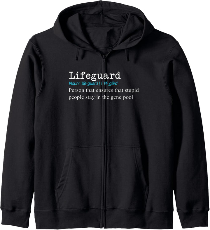 Funny Pool Rettungsschwimmer Wörterbuch Definition Geschenk Kapuzenjacke