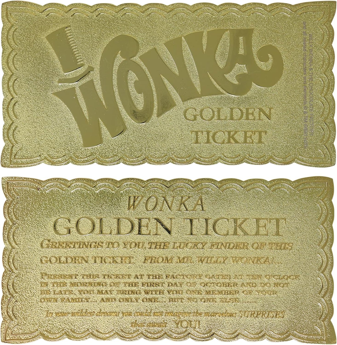 FANATTIK Willy Wonka - Golden Ticket - Ticket Edition Collector